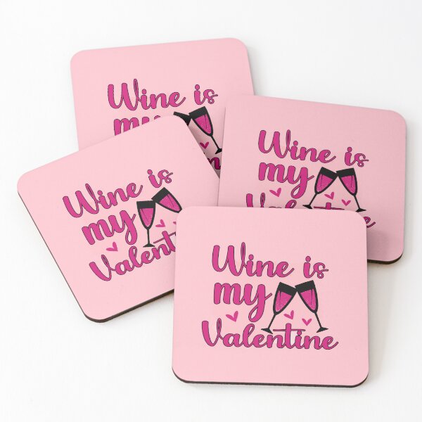 Item preview, drink wine is my valentine gift for her him designed and sold by SuneeKeiko.