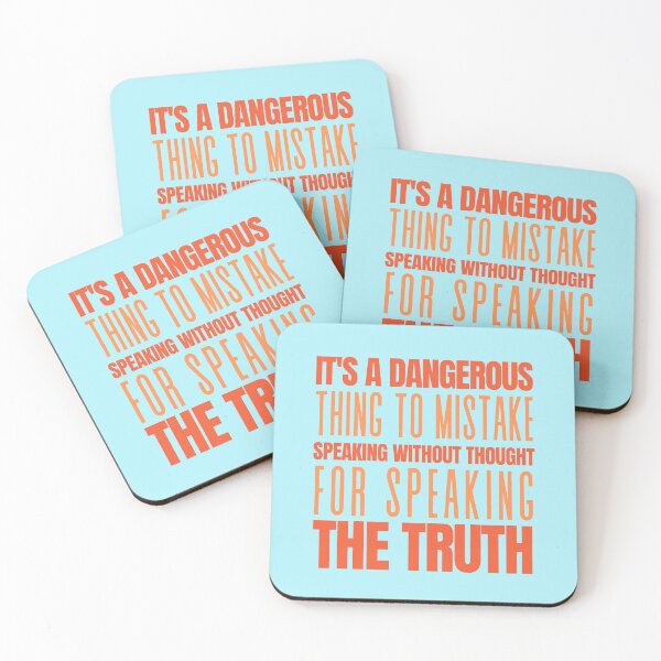 Item preview, Speaking the Truth, Glass Onion, Blanc Quote designed and sold by shminoa.
