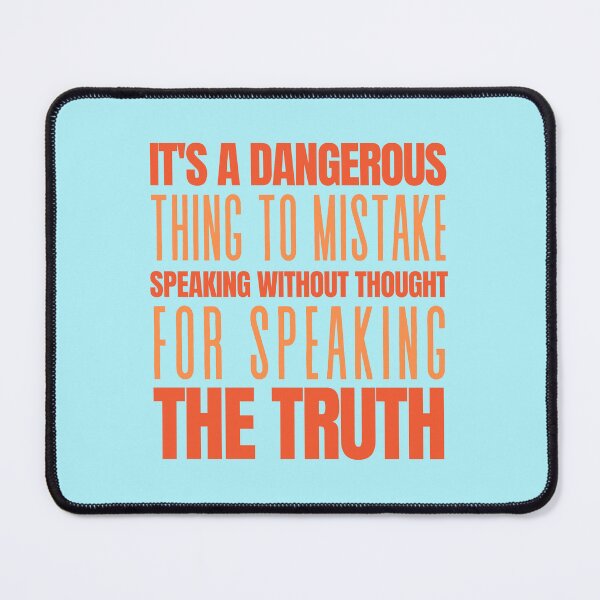 Item preview, Speaking the Truth, Glass Onion, Blanc Quote designed and sold by shminoa.