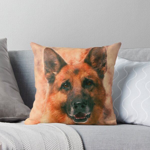 Item preview, German Shepherd Dog GSD -  Watercolor designed and sold by k9printart.