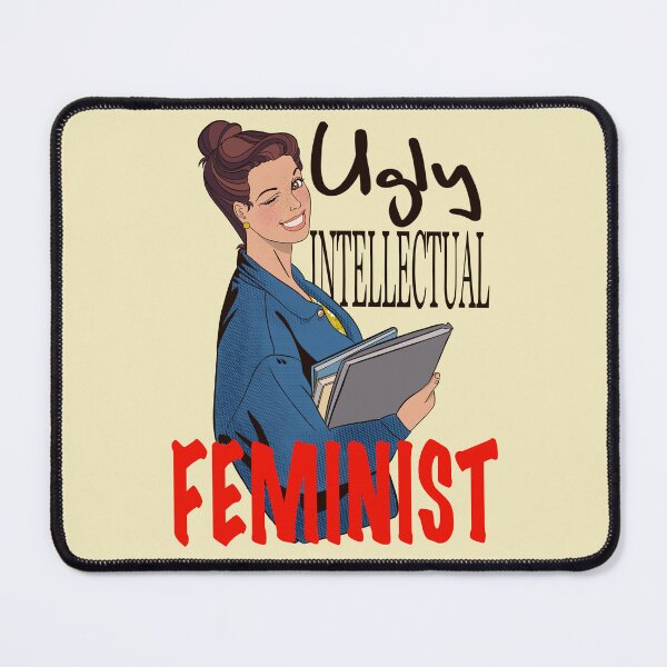 Item preview, Ugly, intellectual, feminist - comic style - satire designed and sold by gaslight-n.