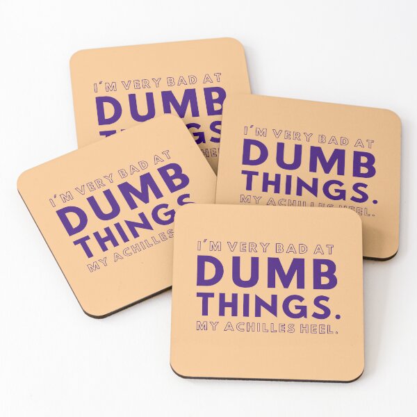 Item preview, Bad at Dumb Things, Glass Onion, Blanc Quote designed and sold by shminoa.
