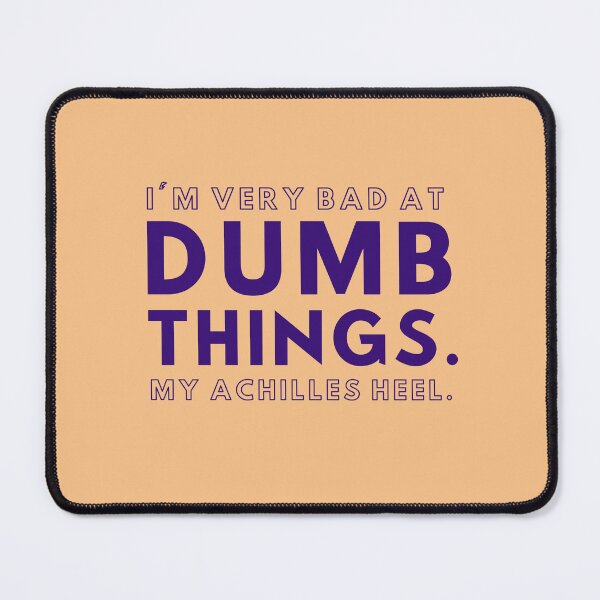 Item preview, Bad at Dumb Things, Glass Onion, Blanc Quote designed and sold by shminoa.