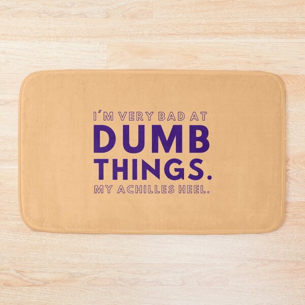 Item preview, Bad at Dumb Things, Glass Onion, Blanc Quote designed and sold by shminoa.