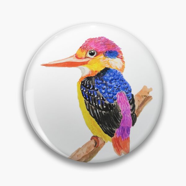 Item preview, Oriental Dwarf Kingfisher designed and sold by celineartstudio.