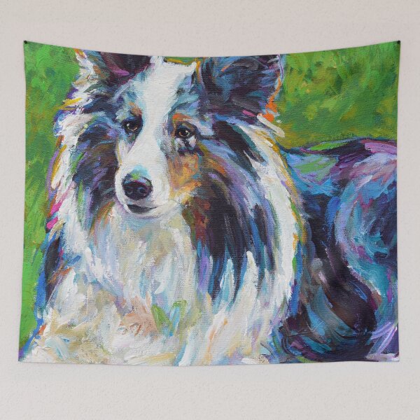 Item preview, Colorful SHELTIE designed and sold by RobertPhelpsArt.
