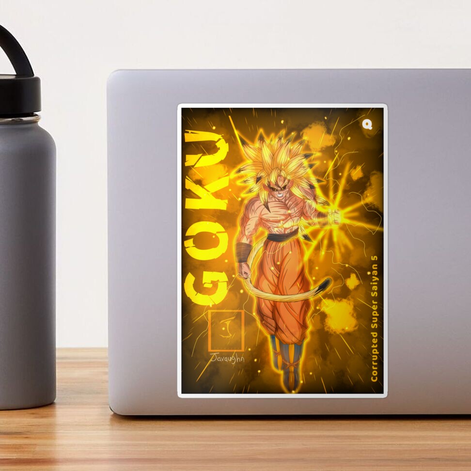 Corrupted Super Saiyan 5 GOKU, Dragon Ball NEW AGE INSPIRED Sticker for  Sale by Quietyou