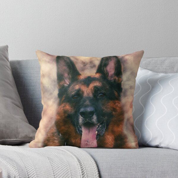 Item preview, German Shepherd Dog GSD -  Watercolor designed and sold by k9printart.