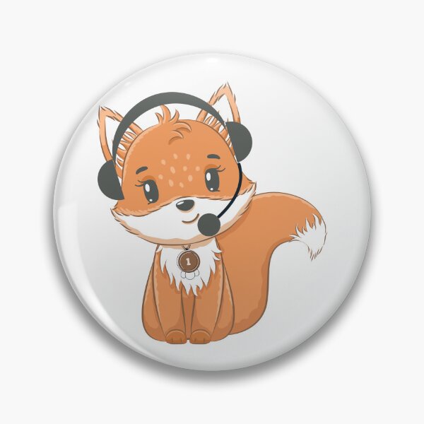 Item preview, smiling musical fox designed and sold by Emotionsy.