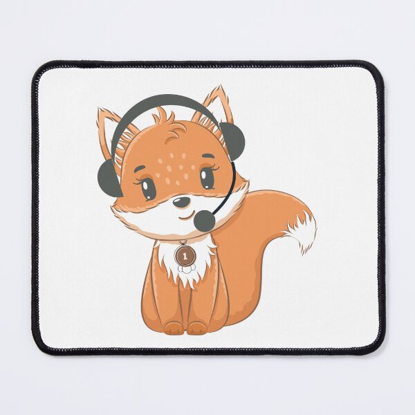 Item preview, smiling musical fox designed and sold by Emotionsy.