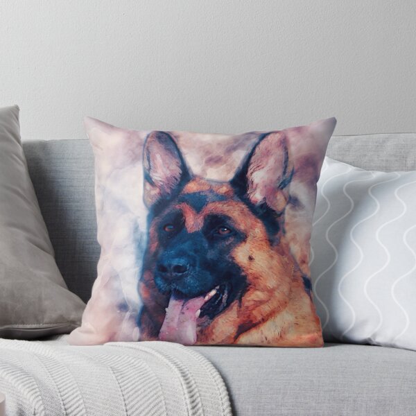 Item preview, German Shepherd Dog GSD -  Watercolor designed and sold by k9printart.