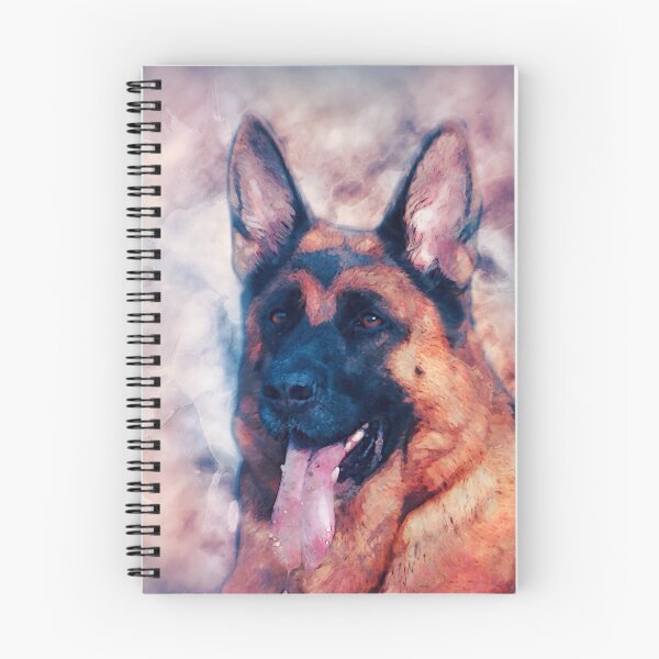 Item preview, German Shepherd Dog GSD -  Watercolor designed and sold by k9printart.