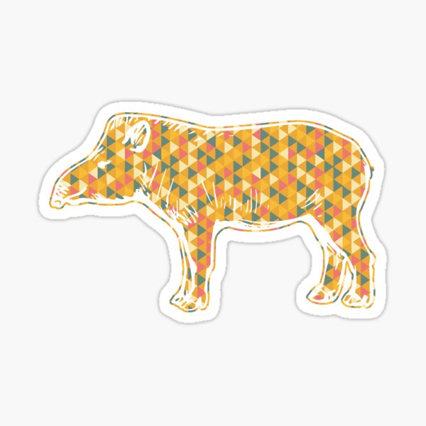 Vista previa del artículo con la obra «Tapir - Tapir geométrico», diseñado y vendido por UnknownArtistt.