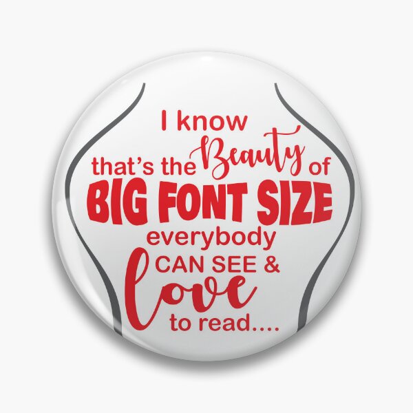 Item preview, BEAUTY OF BIG FONT SIZE FOR WOMEN designed and sold by hemart.