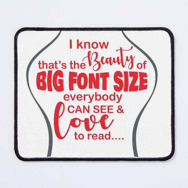 Item preview, BEAUTY OF BIG FONT SIZE FOR WOMEN designed and sold by hemart.
