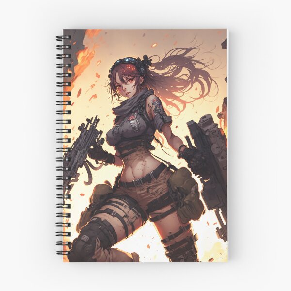 Item preview, Akiko-military Anime / Manga Girl designed and sold by EnjoyDigitalArt.