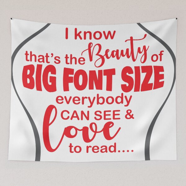 Item preview, BEAUTY OF BIG FONT SIZE FOR WOMEN designed and sold by hemart.