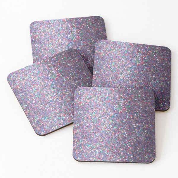 Item preview, Multicolored Confetti Glitter Pink Lavender Blue Silver designed and sold by kattakitty.