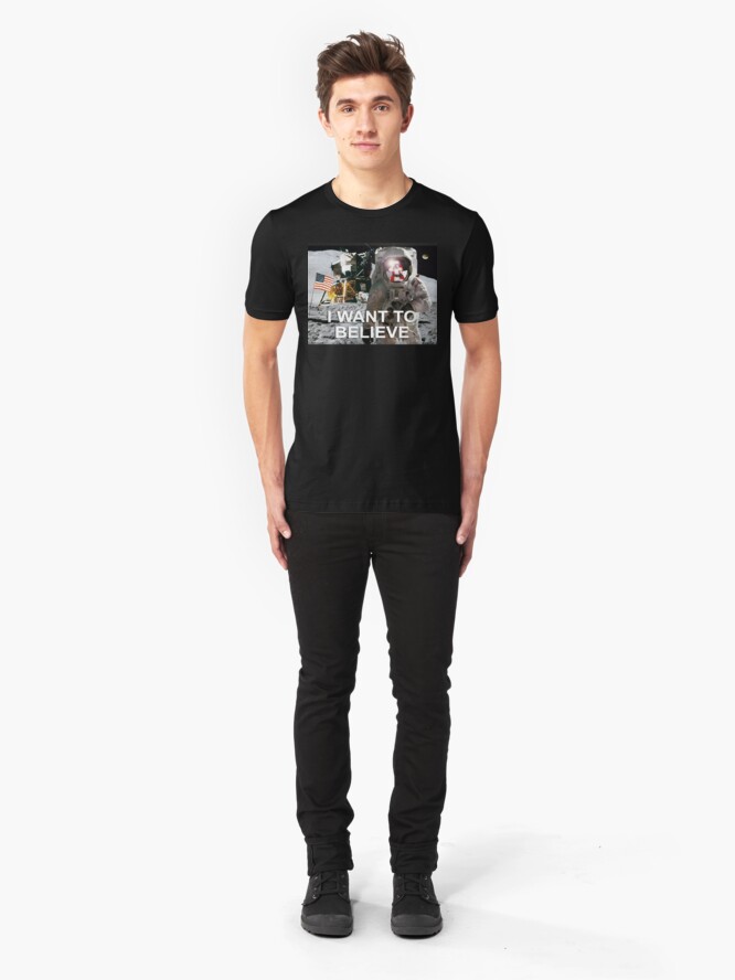 Alternate view of I Want To Believe Slim Fit T-Shirt