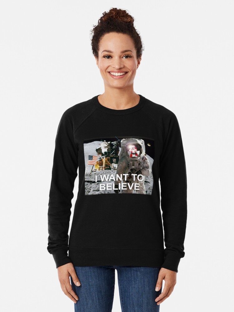 Alternate view of I Want To Believe Lightweight Sweatshirt