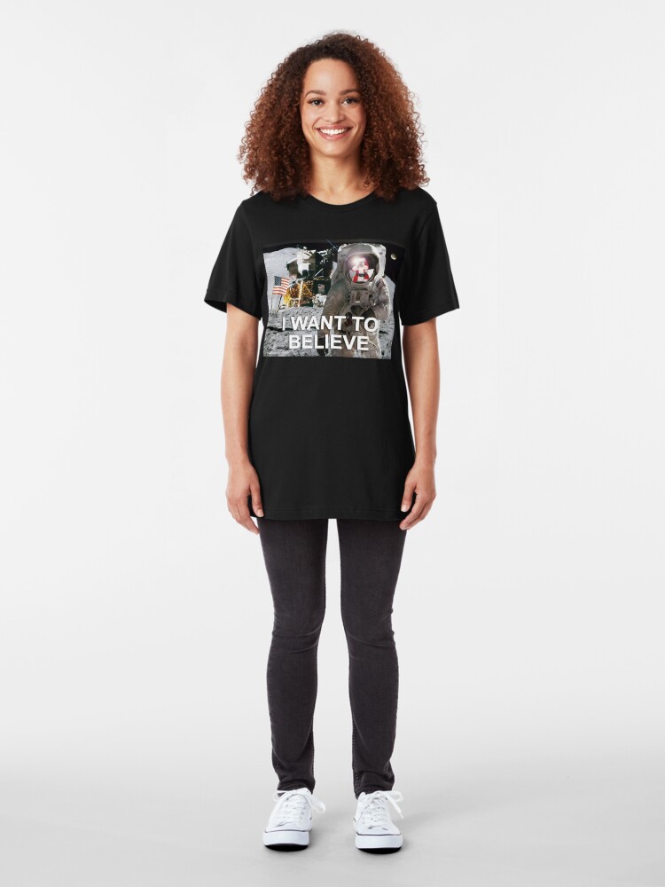 Alternate view of I Want To Believe Slim Fit T-Shirt