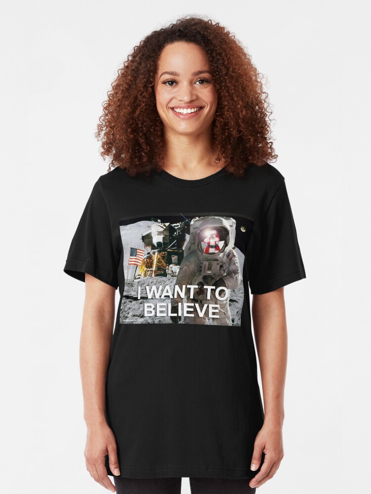 Alternate view of I Want To Believe Slim Fit T-Shirt