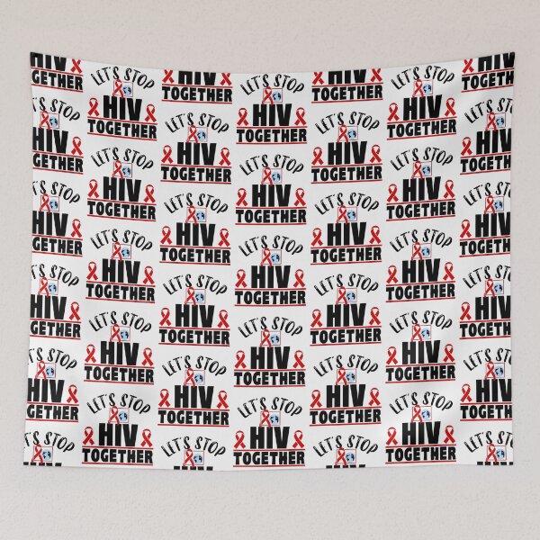 Item preview, lets stop HIV together designed and sold by Allklassy.