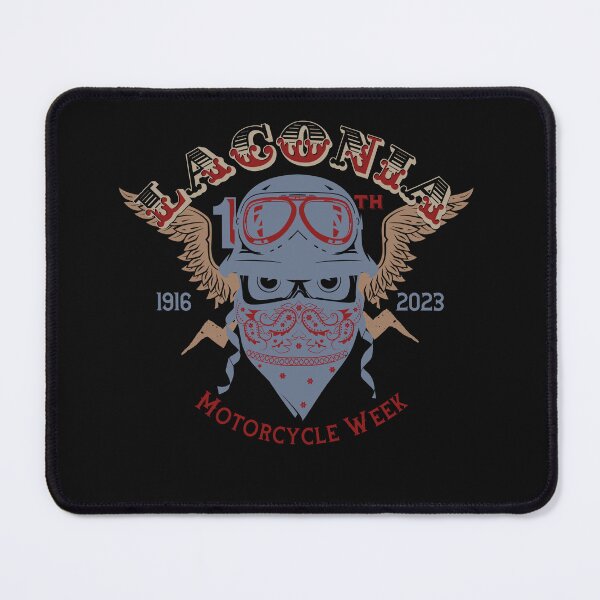 Item preview, 100th Anniversary Celebration Laconia Motorcycle Week New Hampshire Skull designed and sold by PincGeneral.
