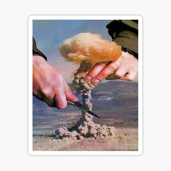 Huge Mushroom Cloud Sticker