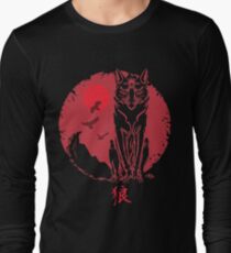 Japanese Wolf Spirit. Long Sleeve T-Shirt