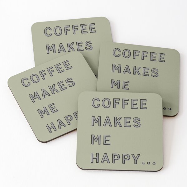 Item preview, Coffee Makes Me Happy designed and sold by Cafe-Color.