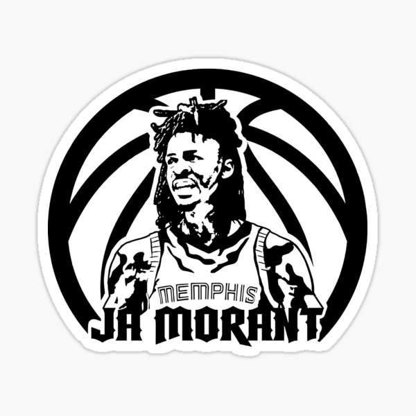 Ja Morant - Black / White | Sticker