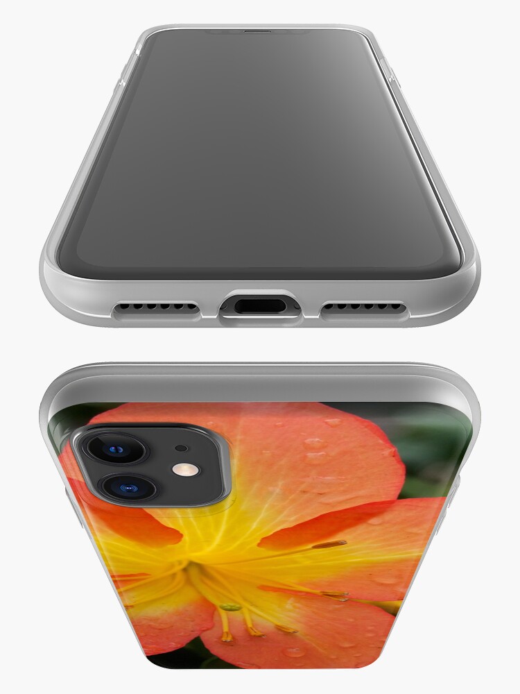 Alternate view of Rhododendron Splendor with Raindrops from A Gardener's Notebook iPhone Case & Cover