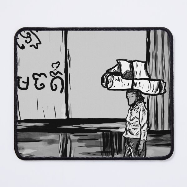 Item preview, Woman walking to market in the rain designed and sold by NPLstudios.