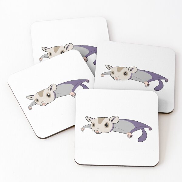 Item preview, Sugar Glider Cute Kawaii Style Flying Animal Drawing designed and sold by Delightfully Cynical.
