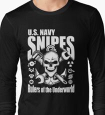 United States Navy Pit Snipes Design Langarmshirt