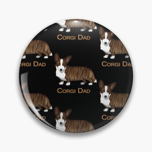 Item preview, Black Tan Brindle Cardigan Welsh Corgi Dad Dog Lover designed and sold by Baudendistel.