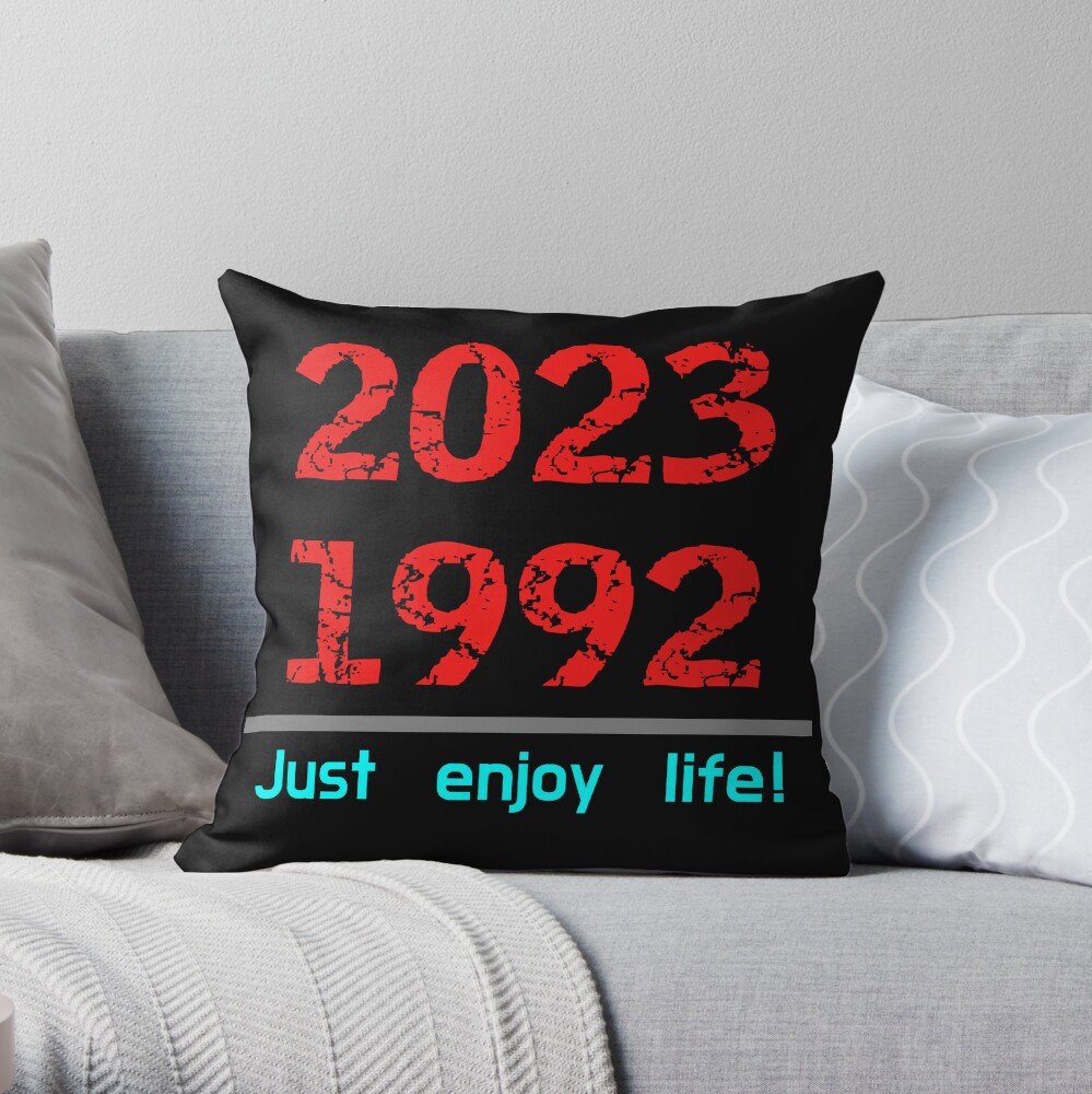 2023 - 1992 Pillow for Sale by WORDtoARTwork | Redbubble