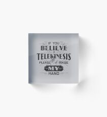 Telekinesis - Geek, nerd shirt - Peter Parker Shirt, Spiderman Homecoming Shirt Acrylic Block