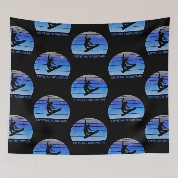 Item preview, Black Vintage Crystal Mountain Snowboarding designed and sold by Baudendistel.