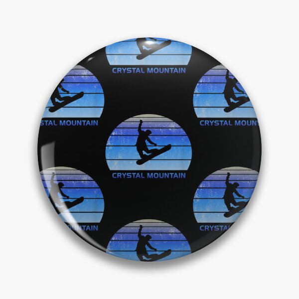 Item preview, Black Vintage Crystal Mountain Snowboarding designed and sold by Baudendistel.