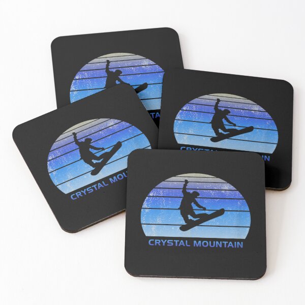 Item preview, Black Vintage Crystal Mountain Snowboarding designed and sold by Baudendistel.