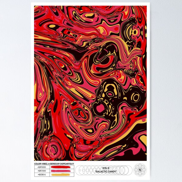 Galactic Candy | Color Vibez 015-3 Poster