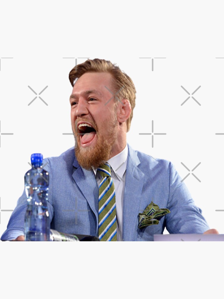 "Conor McGregor Laughing" Sticker For Sale By Ekwcozens | Redbubble