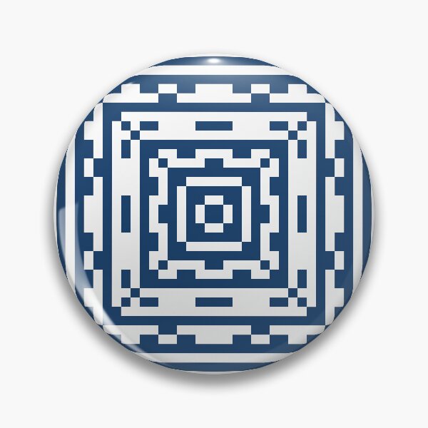 Item preview, Blue/White Blocky Tile designed and sold by Grey Smith.