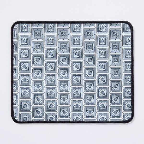 Item preview, Blue/White Blocky Tile designed and sold by Grey Smith.