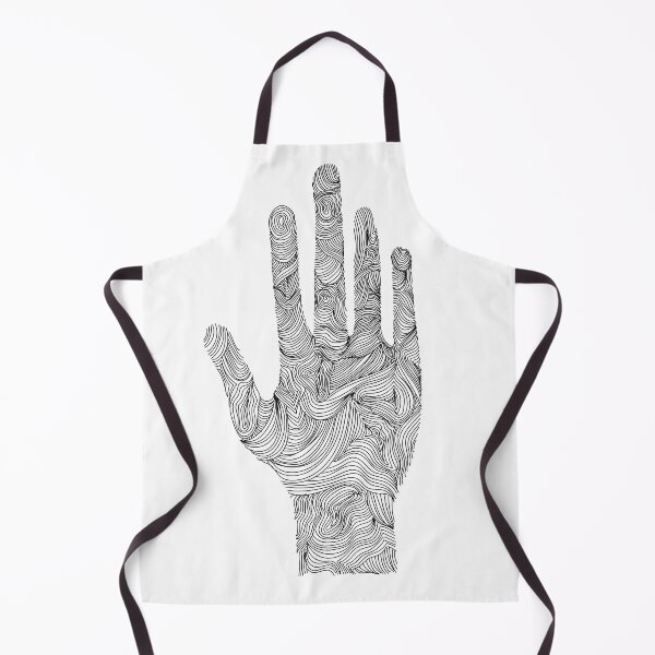 Item preview, Hand stop sign line art black and white mandala designed and sold by in-the-mountain.