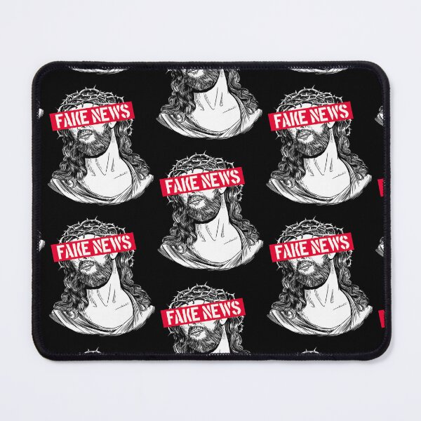 Item preview, Blackcraft Anti-Christian Fake News Funny Jesus Atheist designed and sold by Baudendistel.