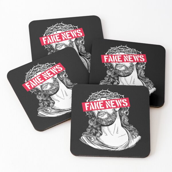 Item preview, Blackcraft Anti-Christian Fake News Funny Jesus Atheist designed and sold by Baudendistel.