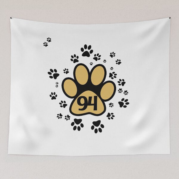 Item preview, 94 number with animal paws designed and sold by MadandMean.